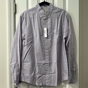 JCrew light purple button up size medium slim secret wash shirting
